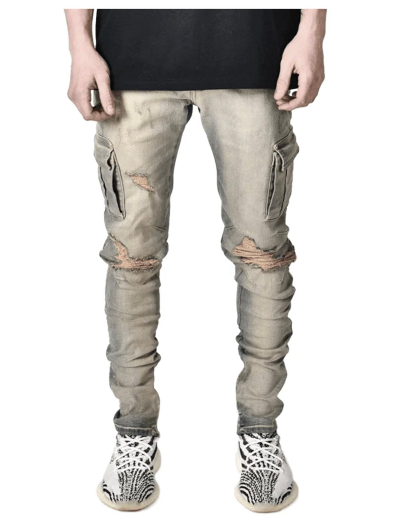 CARGO DENIM - DIRTY WASH