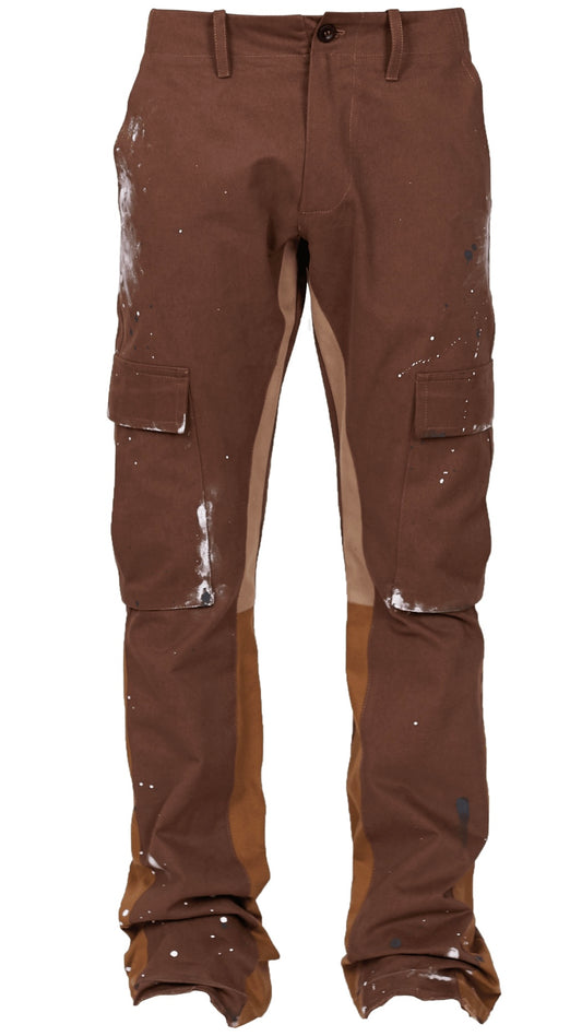 FLARE CARGO PANTS - TOBACCO