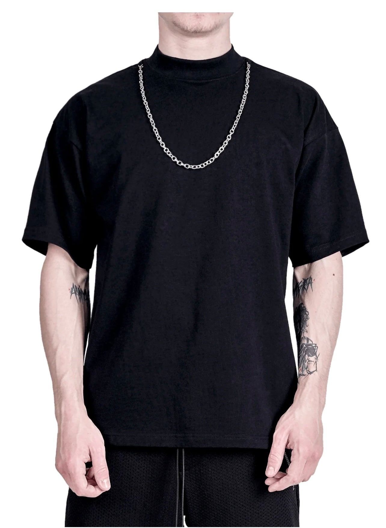 CHAIN TEE - BLACK