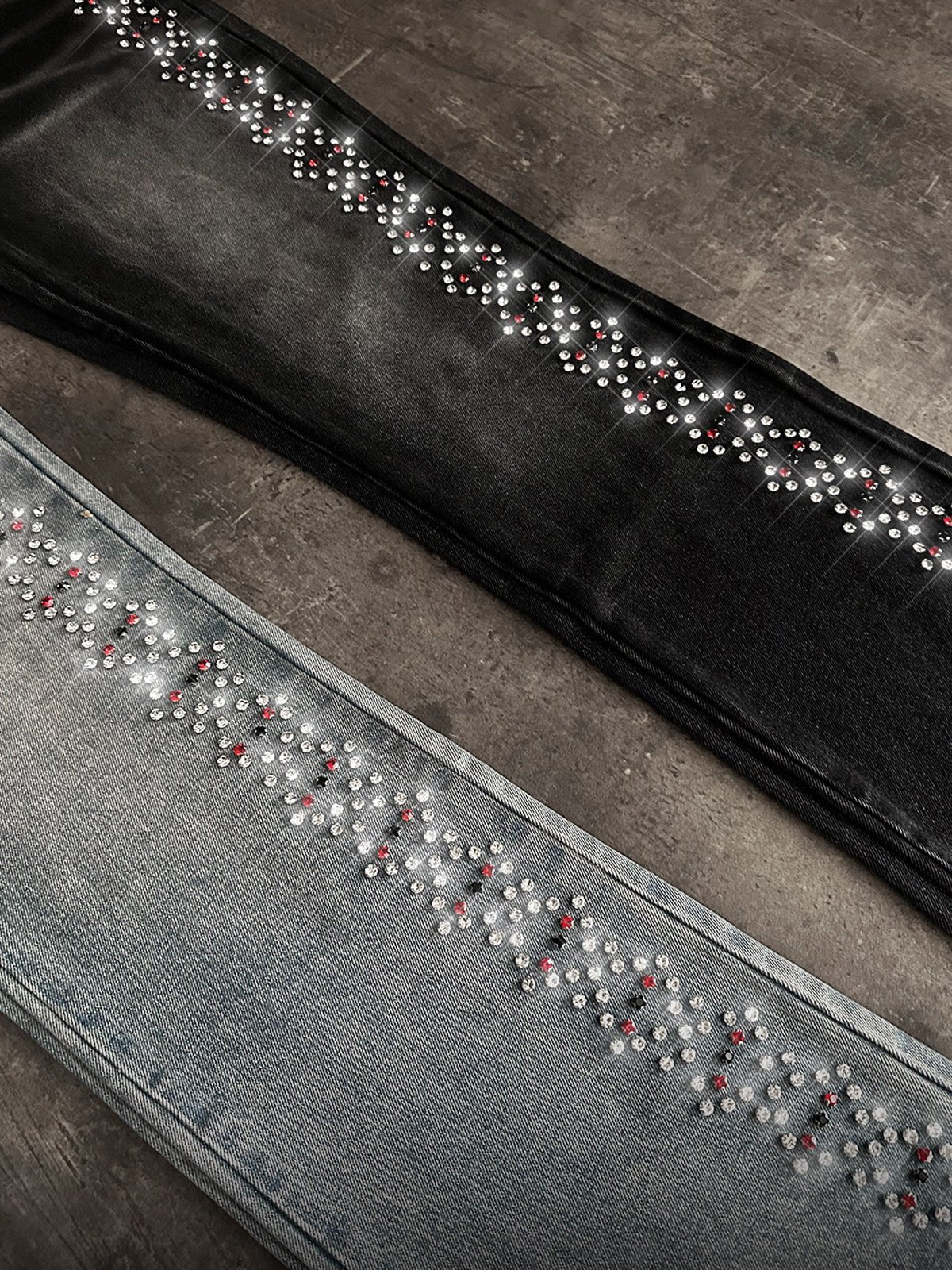 PRISM CHAIN DENIM - BLACK