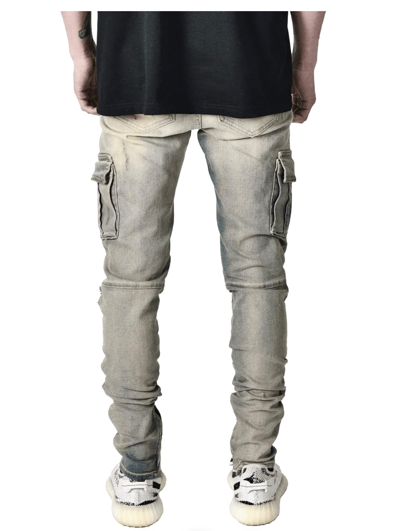 CARGO DENIM - DIRTY WASH