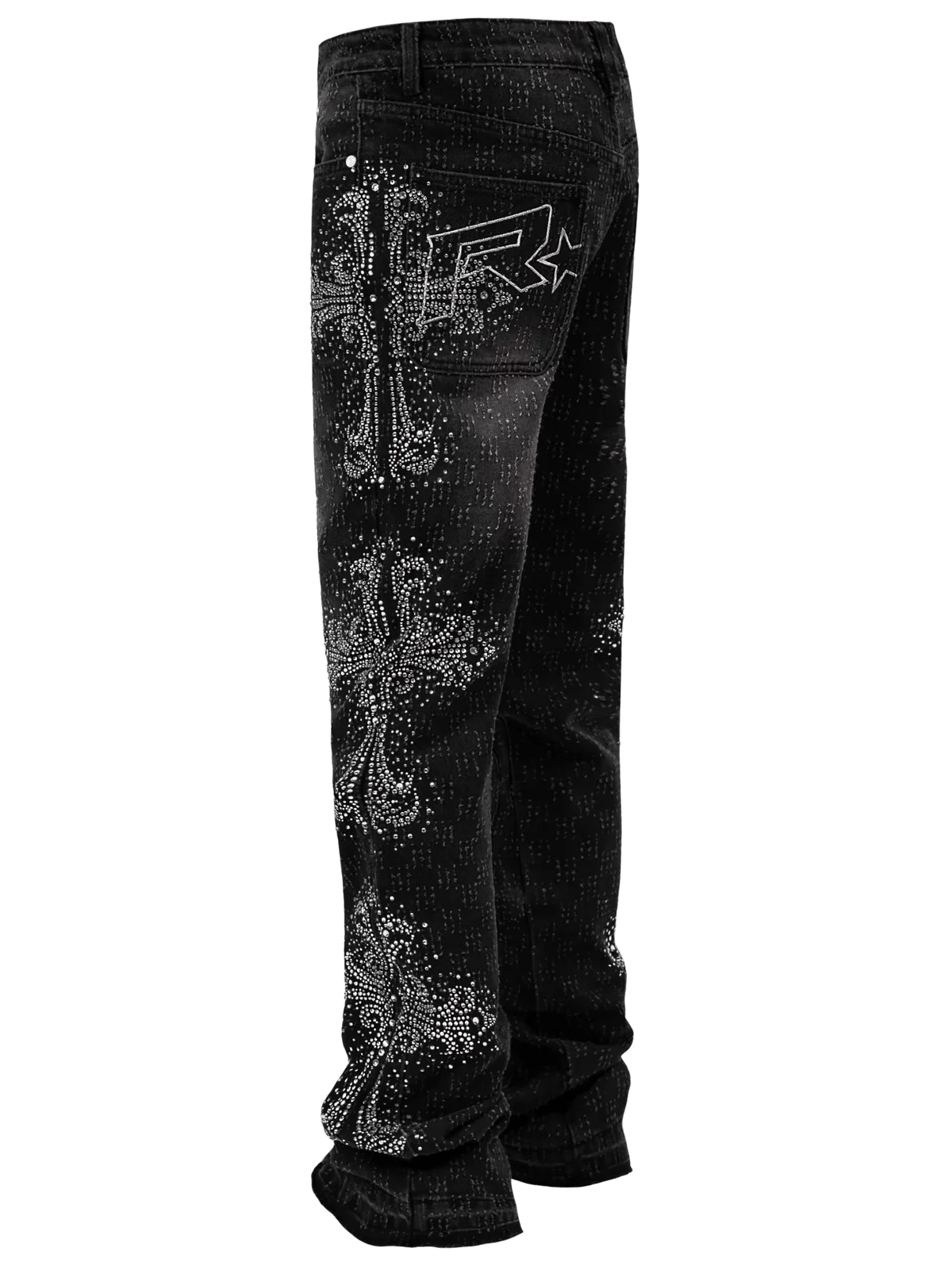 ICED CROSS FLARE DENIM