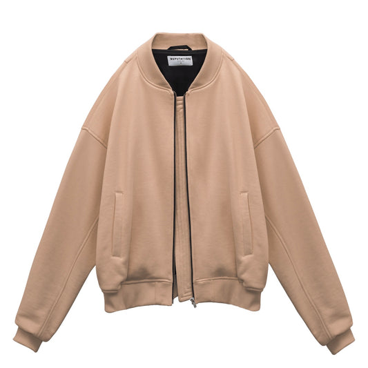 BOMBER JACKET - SAND