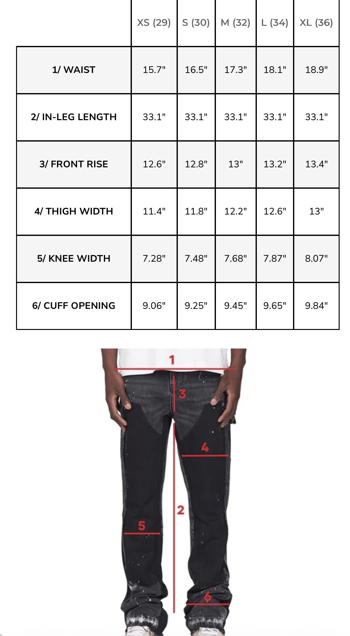 GRADIENT PEARL DENIM - BLACK