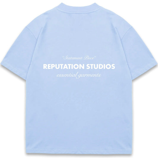 "STATEMENT PIECE" TEE - BABY BLUE