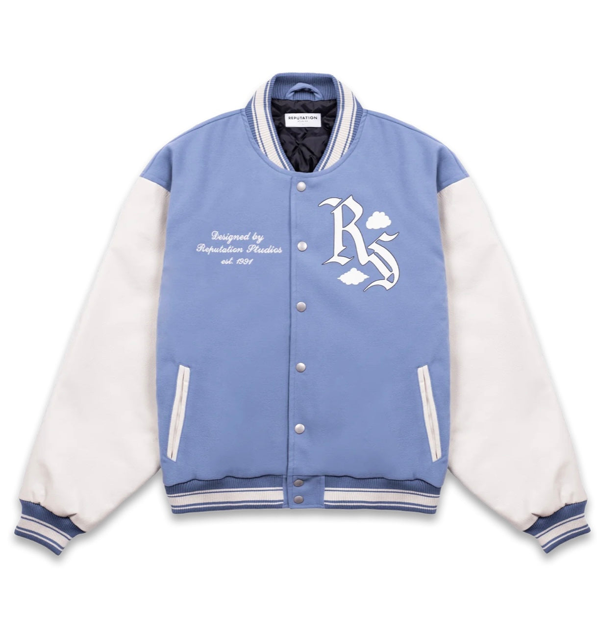 PEGASUS VARSITY JACKET - BABY BLUE