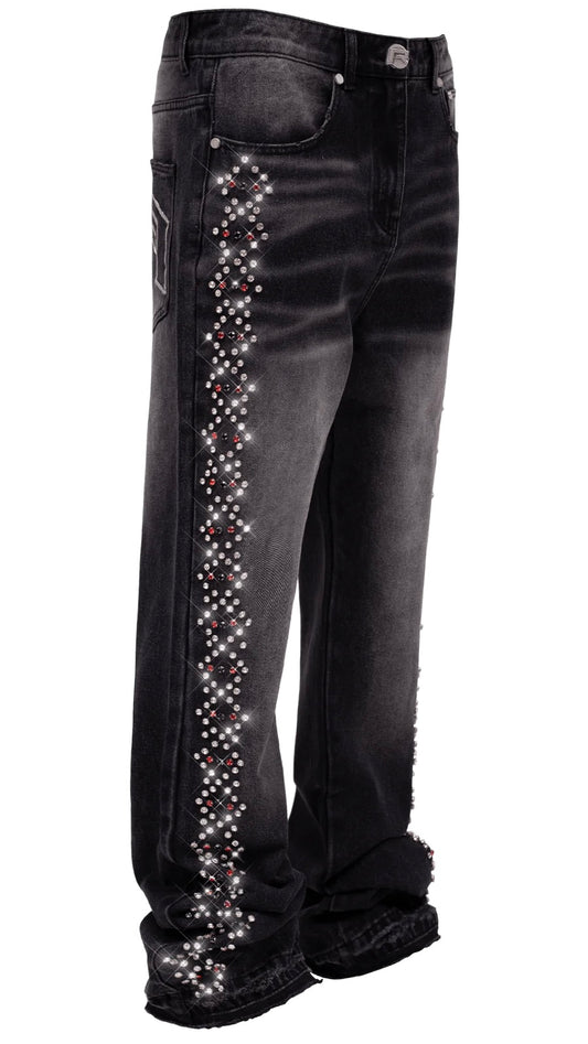 PRISM CHAIN DENIM - BLACK