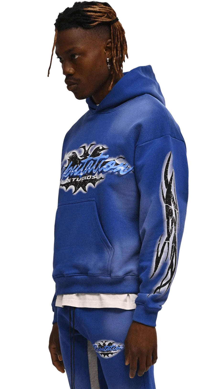 TRIBAL HOODIE - ROYAL BLUE