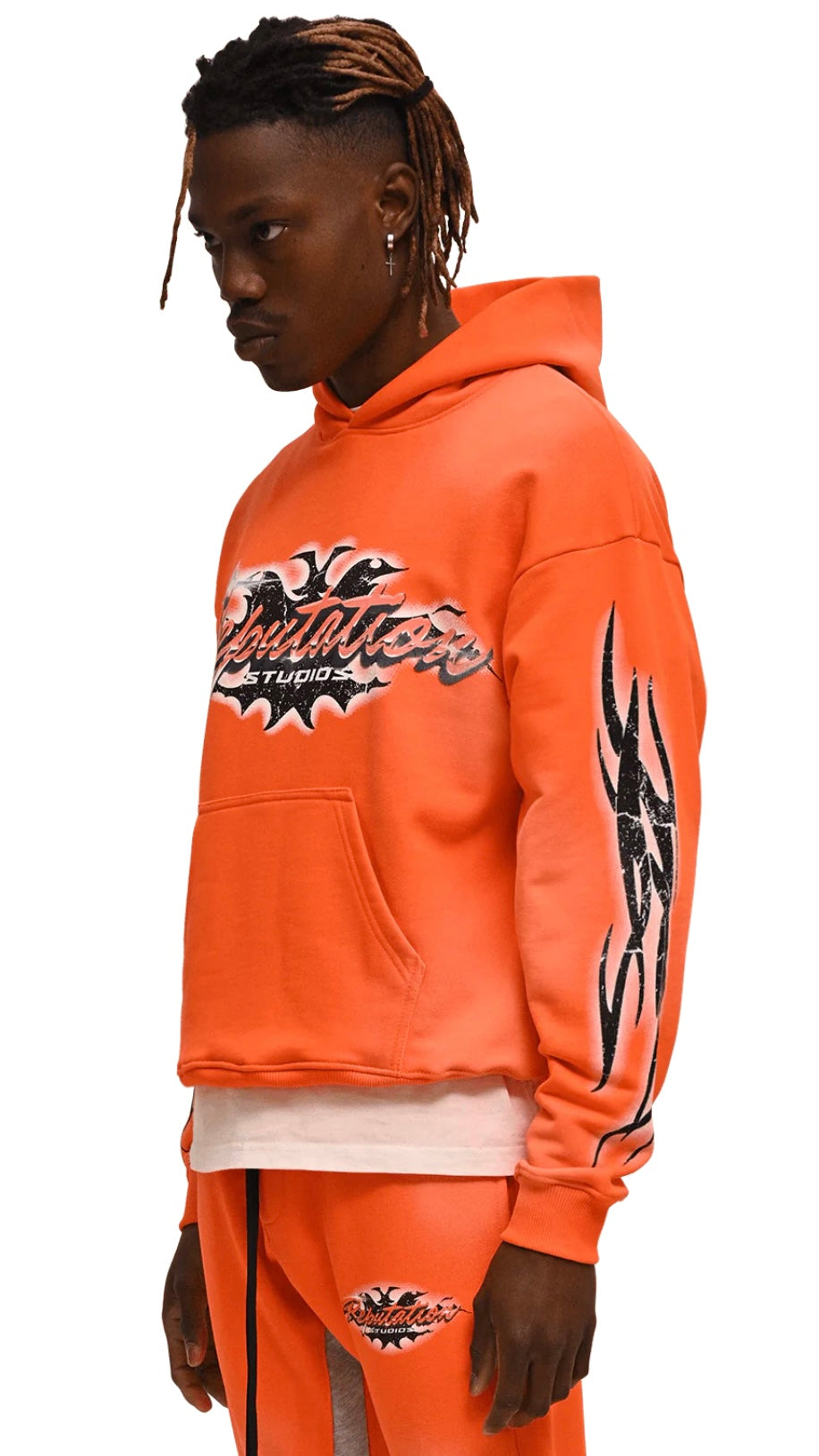 TRIBAL HOODIE - TANGERINE