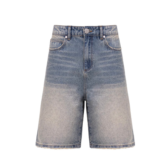 DENIM SHORTS - CREAM WASH