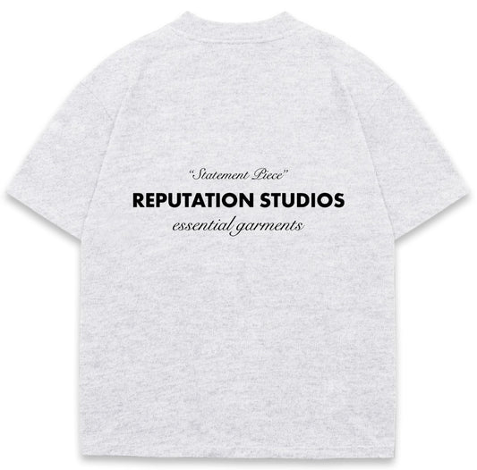 "STATEMENT PIECE" TEE - HEATHER GREY