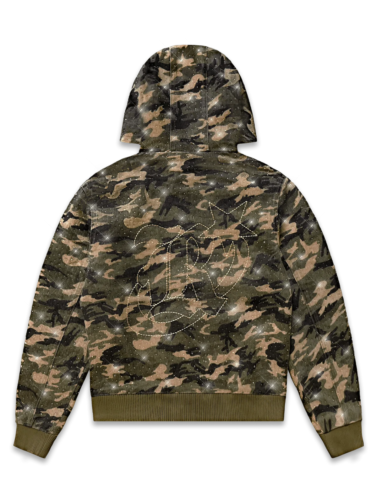 DIAMOND CAMO JACKET - KHAKI