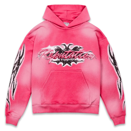 TRIBAL HOODIE - HOT PINK