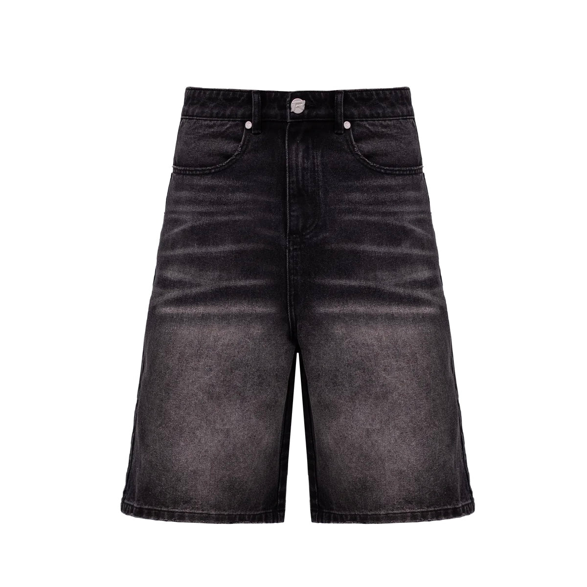 DENIM SHORTS - BLACK
