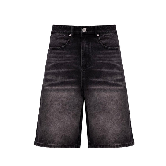 DENIM SHORTS - BLACK