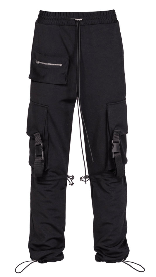 SPORTS CARGO PANTS - BLACK