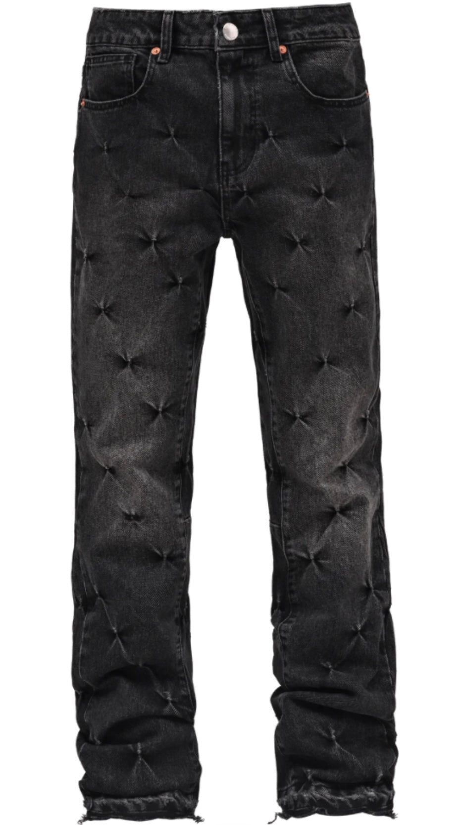 PINCHED FLARE DENIM - BLACK