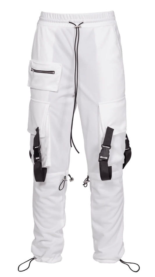 SPORTS CARGO PANTS - OFF-WHITE