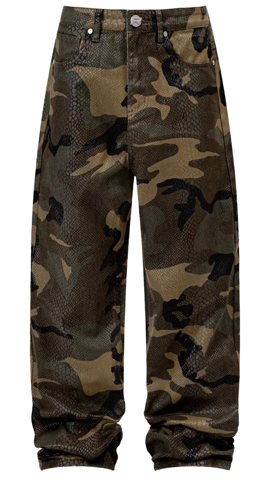 PYTHON CAMO BAGGY DENIM