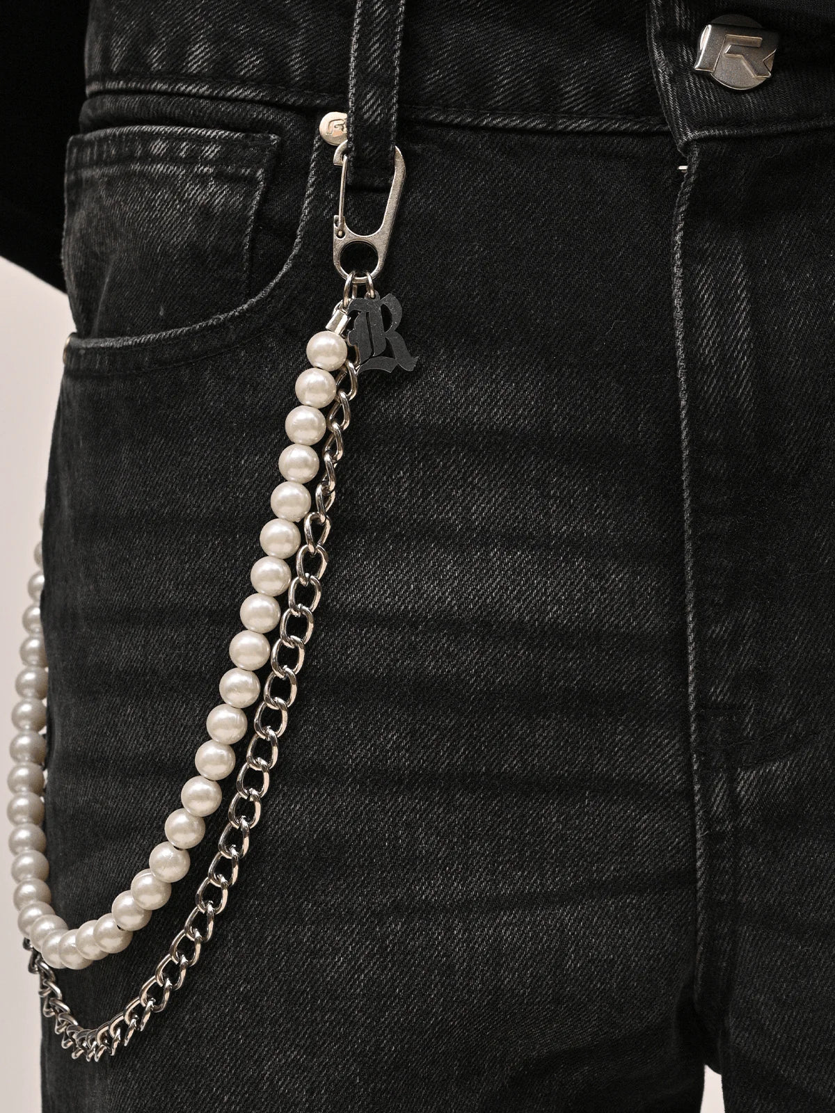 PEARL DENIM - BLACK