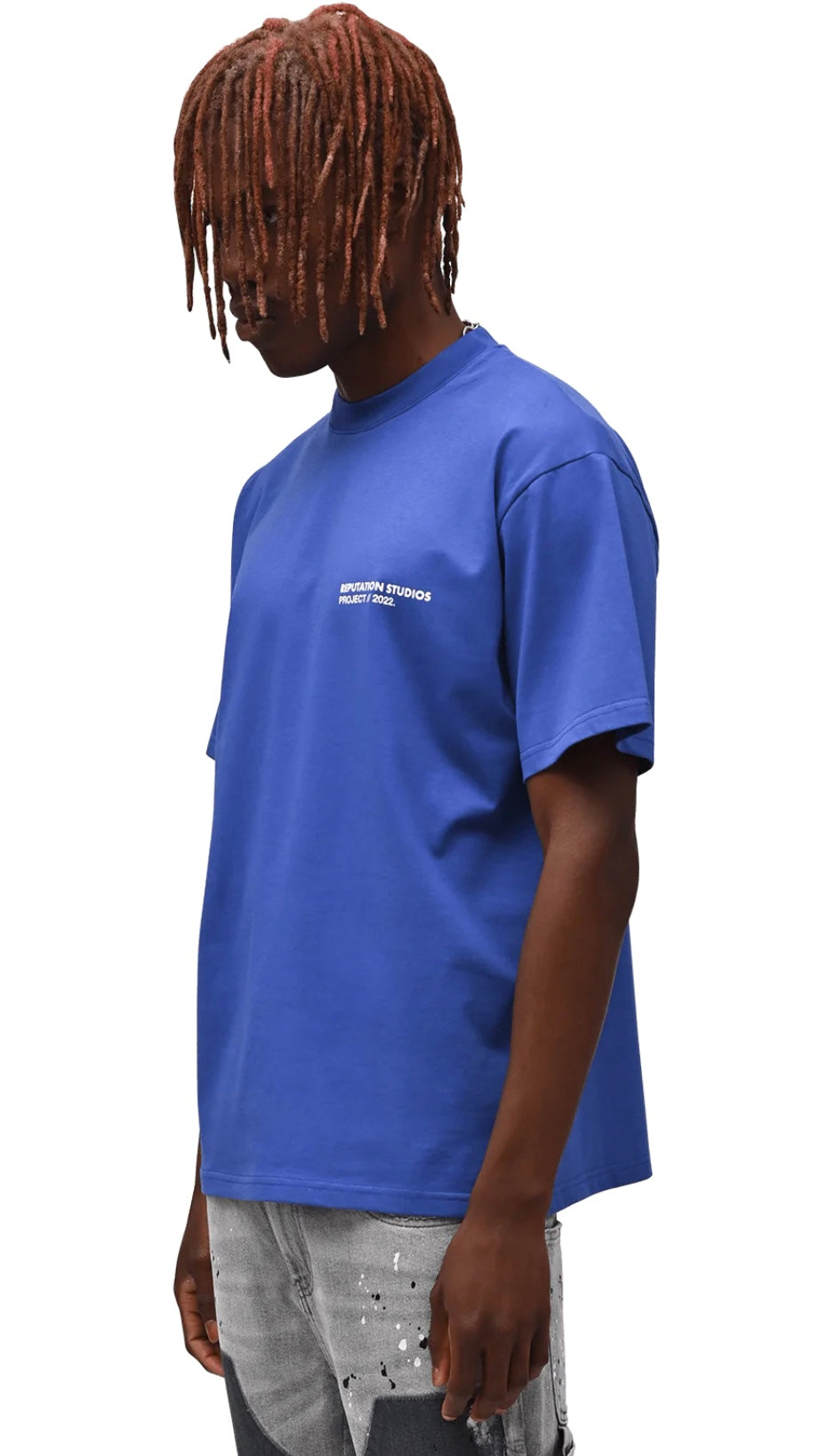 "STATEMENT PIECE" TEE - ROYAL BLUE