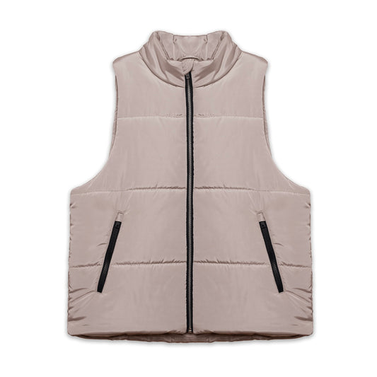 PUFFER GILET - BEIGE