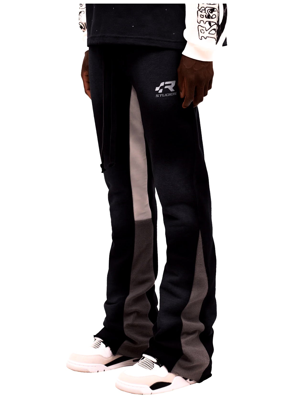 FLARE SWEATPANTS - BLACK