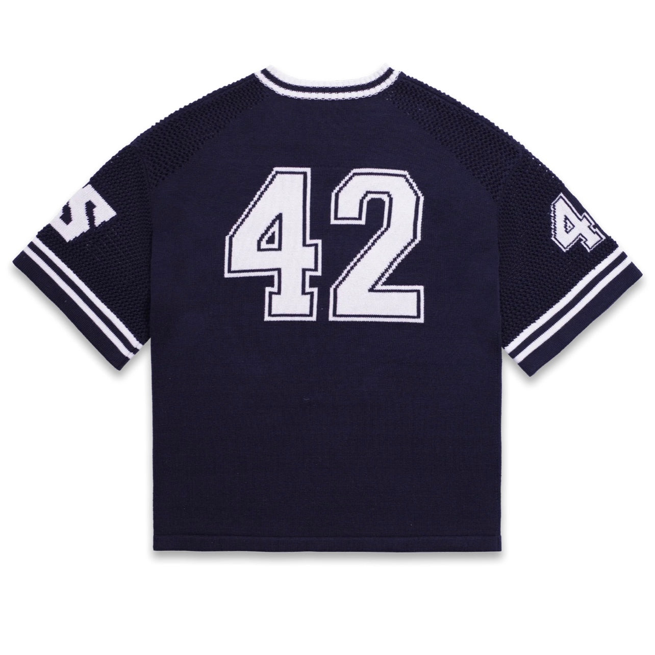 Y2K KNIT HOCKEY JERSEY - NAVY