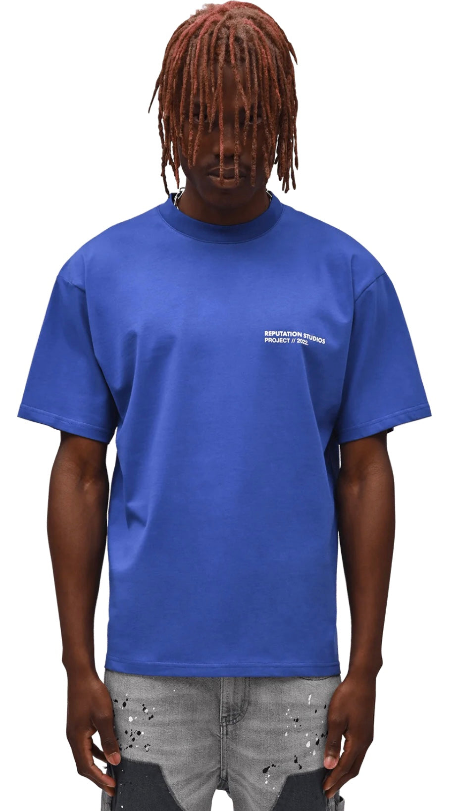 "STATEMENT PIECE" TEE - ROYAL BLUE