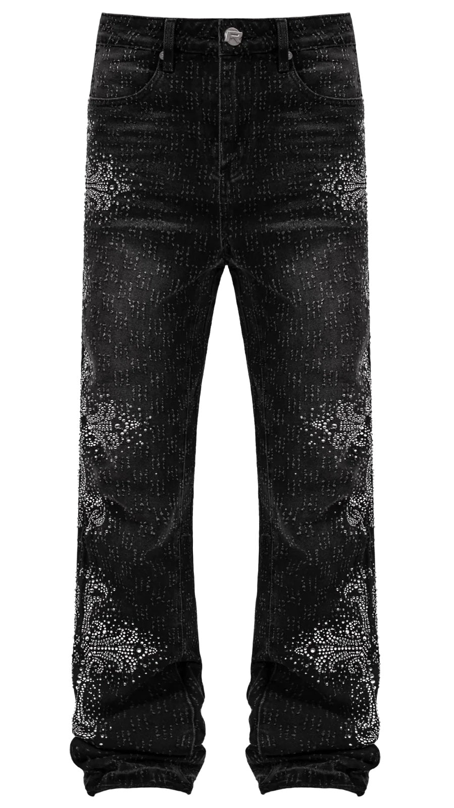 ICED CROSS FLARE DENIM