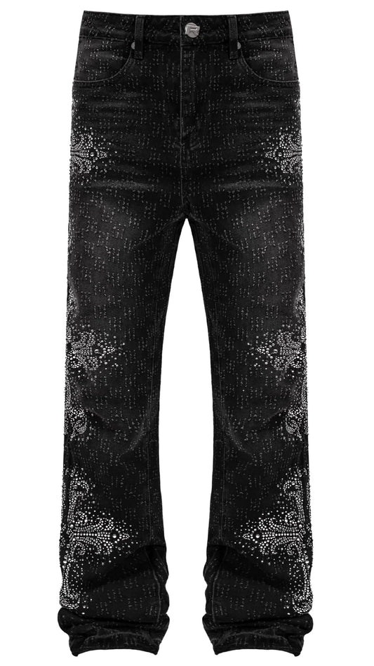 ICED CROSS FLARE DENIM