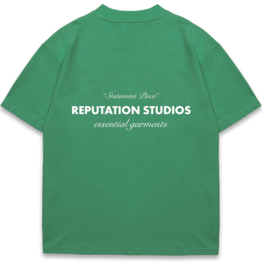 "STATEMENT PIECE" TEE - PINE GREEN