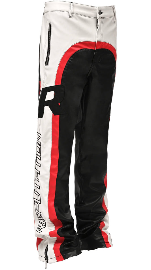 MOTO FLARE PANTS - BLACK