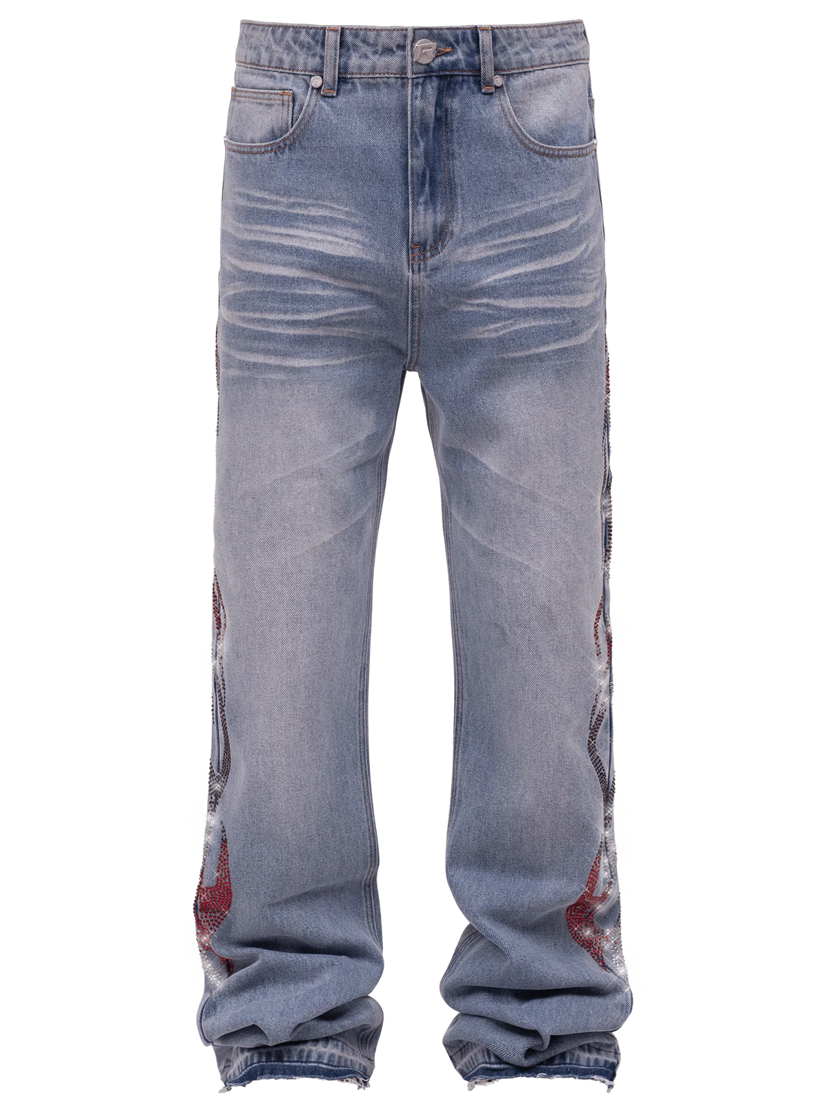 VIPER FLAMES DENIM - LIGHT STONE