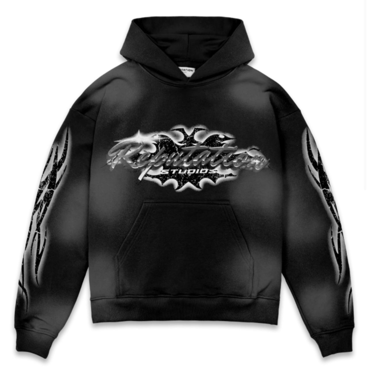 TRIBAL HOODIE - BLACK