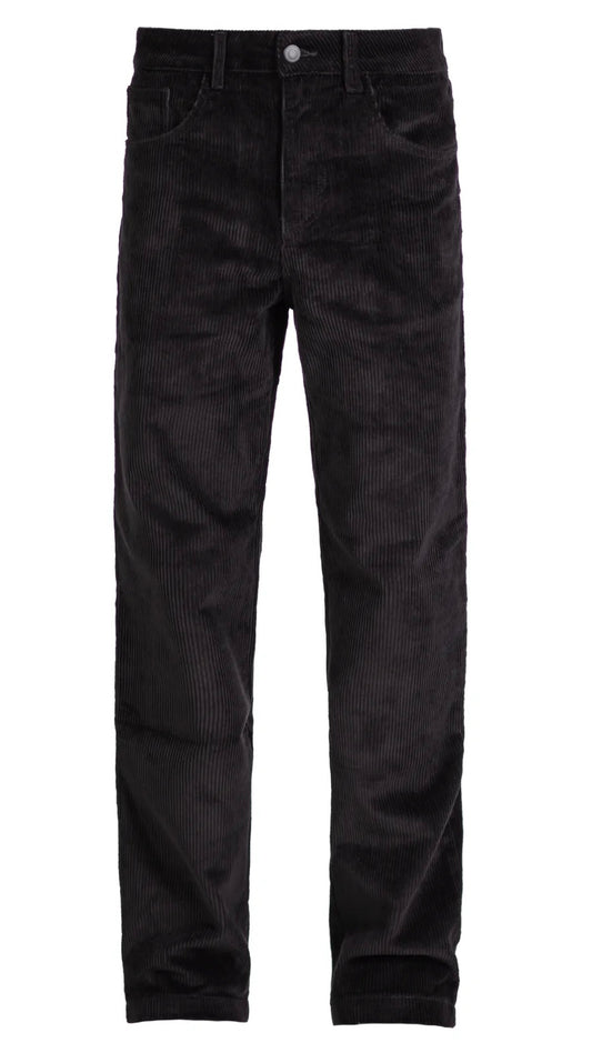 CORD PANTS - BLACK