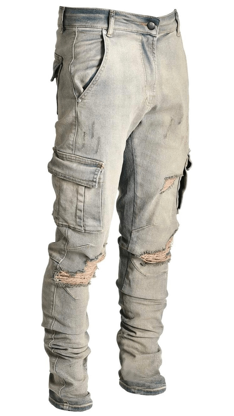 CARGO DENIM - DIRTY WASH