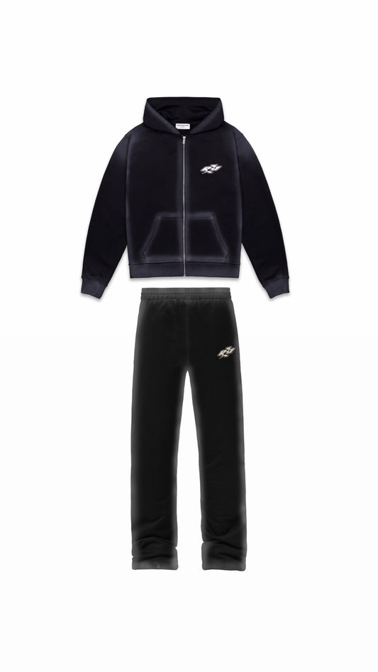 Y2K TRACKSUIT - BLACK