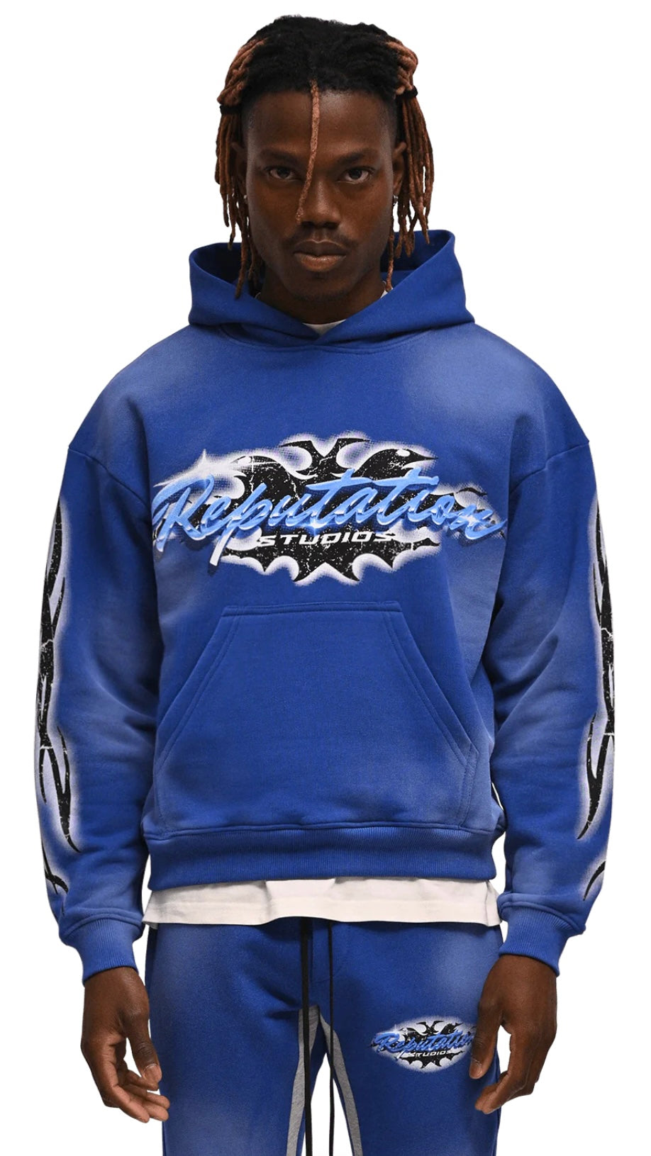 TRIBAL HOODIE - ROYAL BLUE