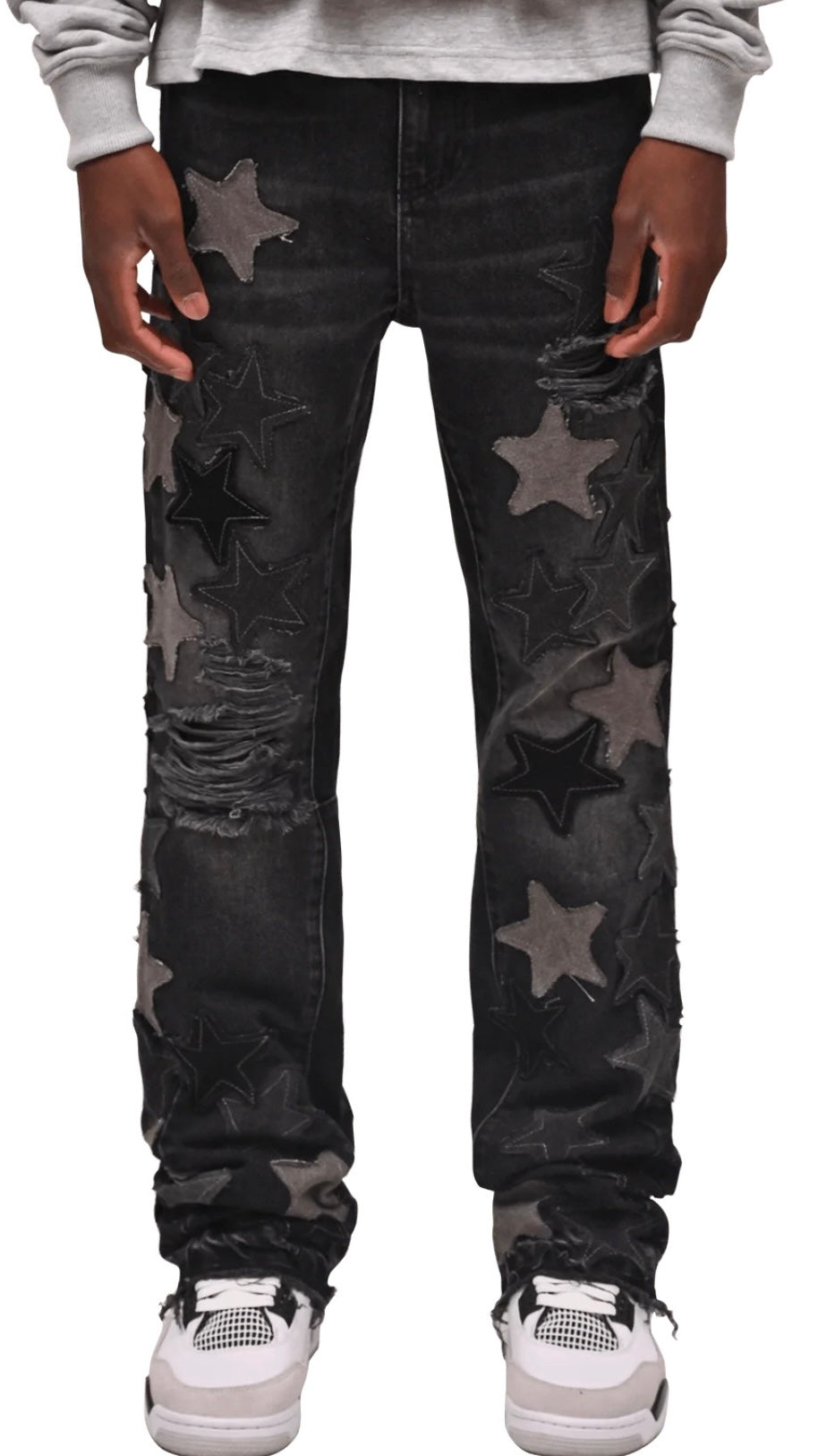 STAR FLARE DENIM - BLACK