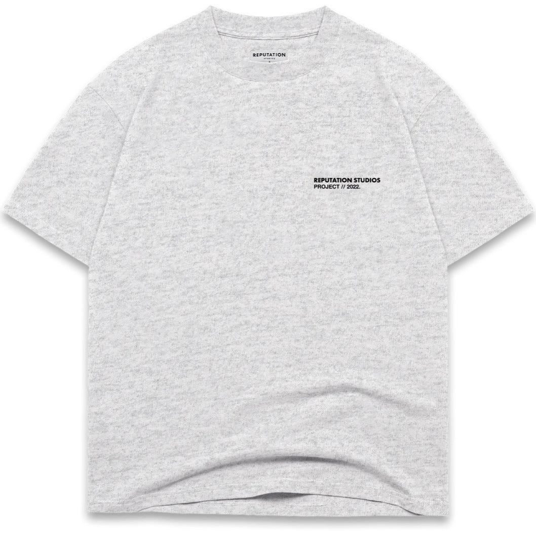 "STATEMENT PIECE" TEE - HEATHER GREY