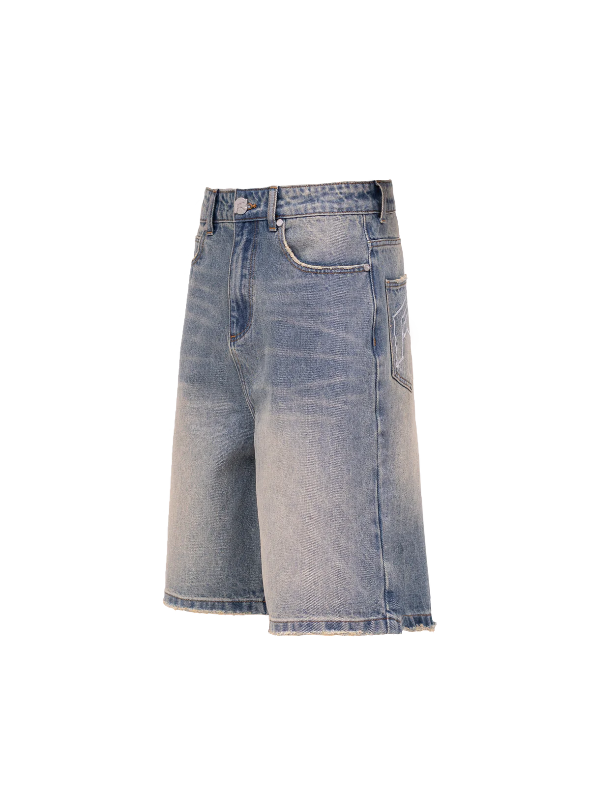 DENIM SHORTS - CREAM WASH