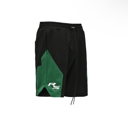PANEL MESH SHORTS - RACING GREEN