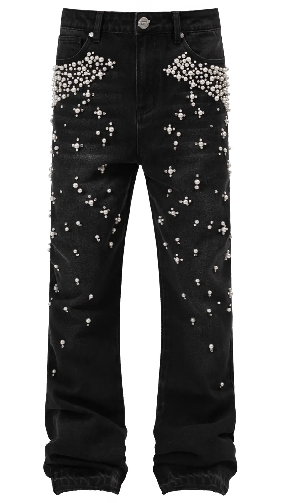 GRADIENT PEARL DENIM - BLACK