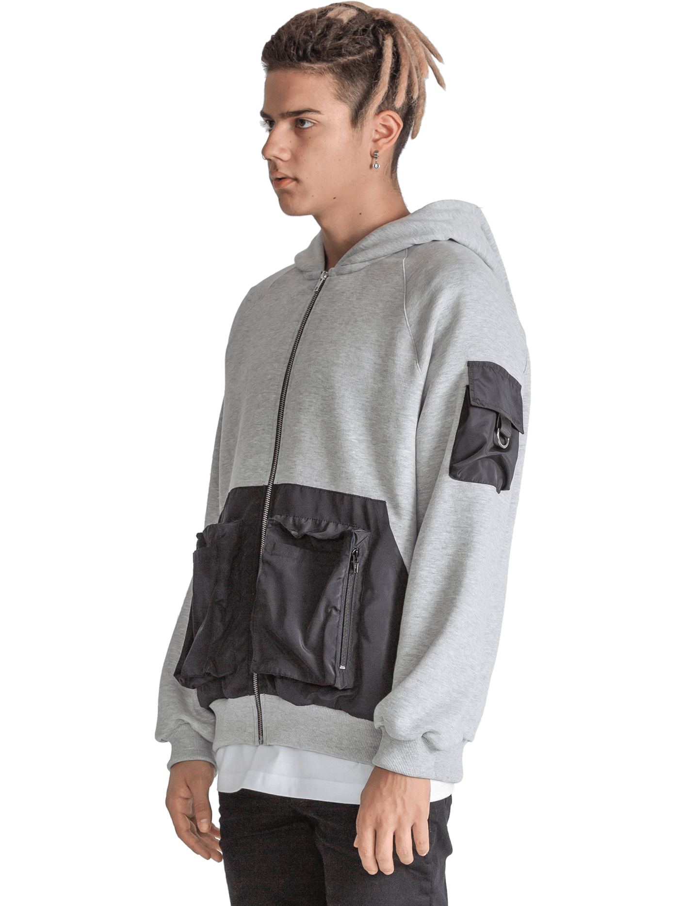 UTILITY HOODIE - HEATHER GREY