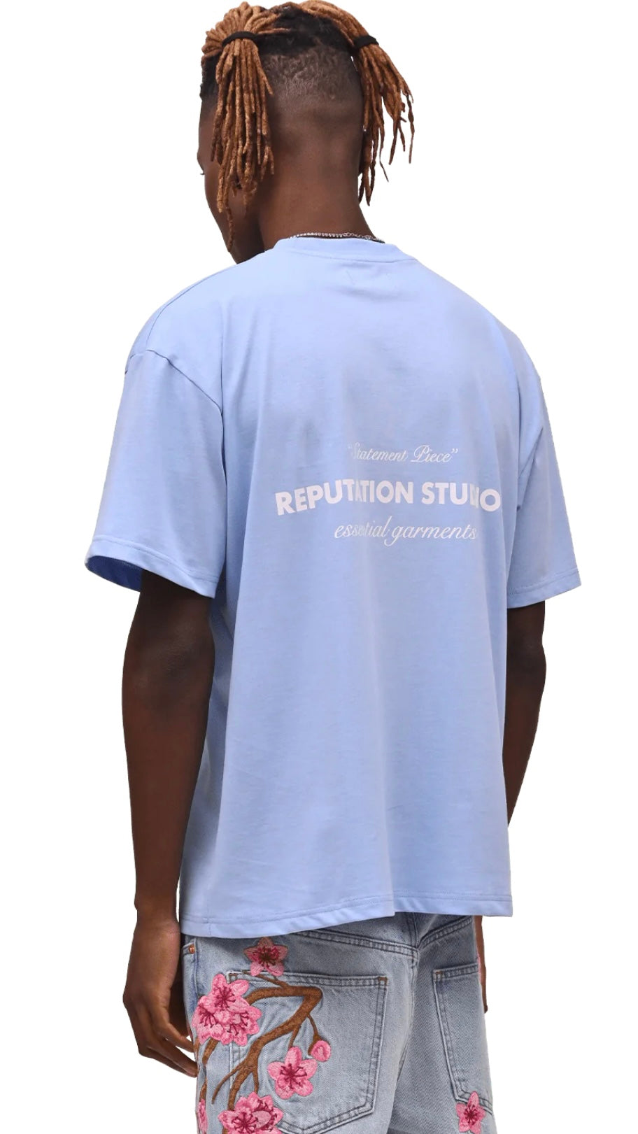 "STATEMENT PIECE" TEE - BABY BLUE