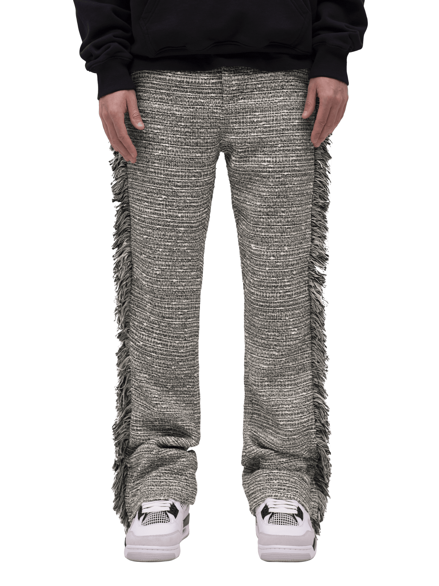 FLARE TAPESTRY PANTS - KNIT