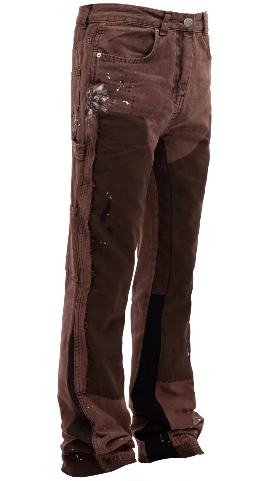 FLARE CANVAS PANTS - MOCHA