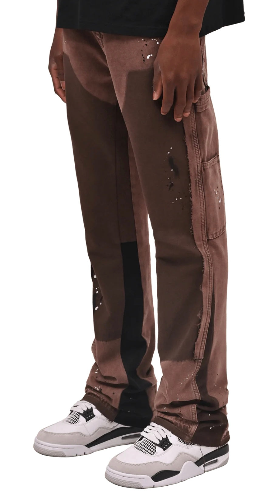 FLARE CANVAS PANTS - MOCHA