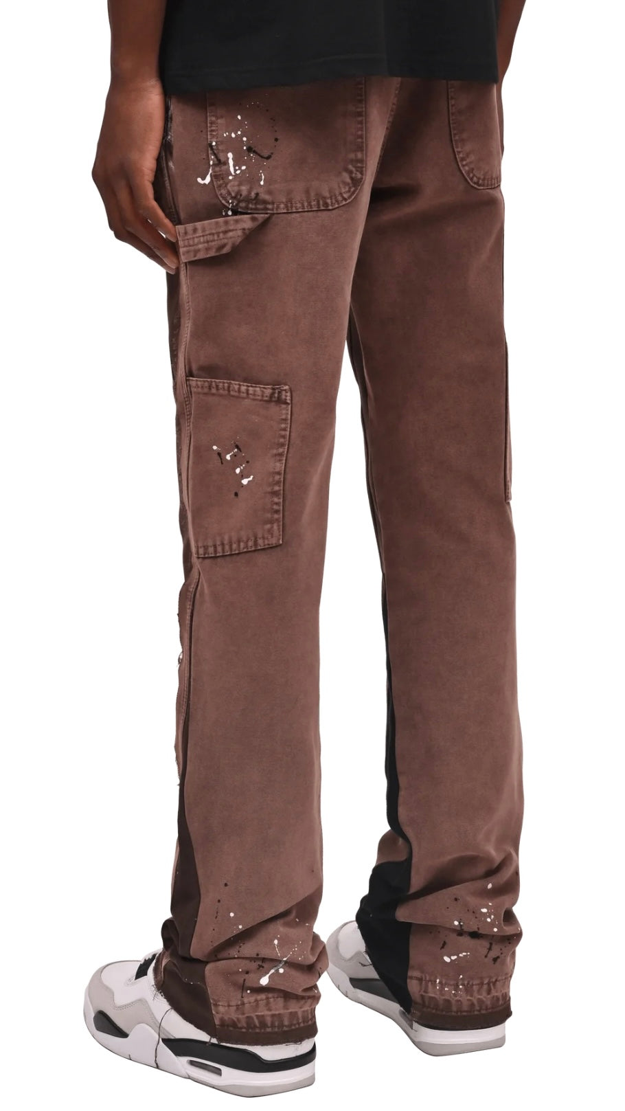 FLARE CANVAS PANTS - MOCHA